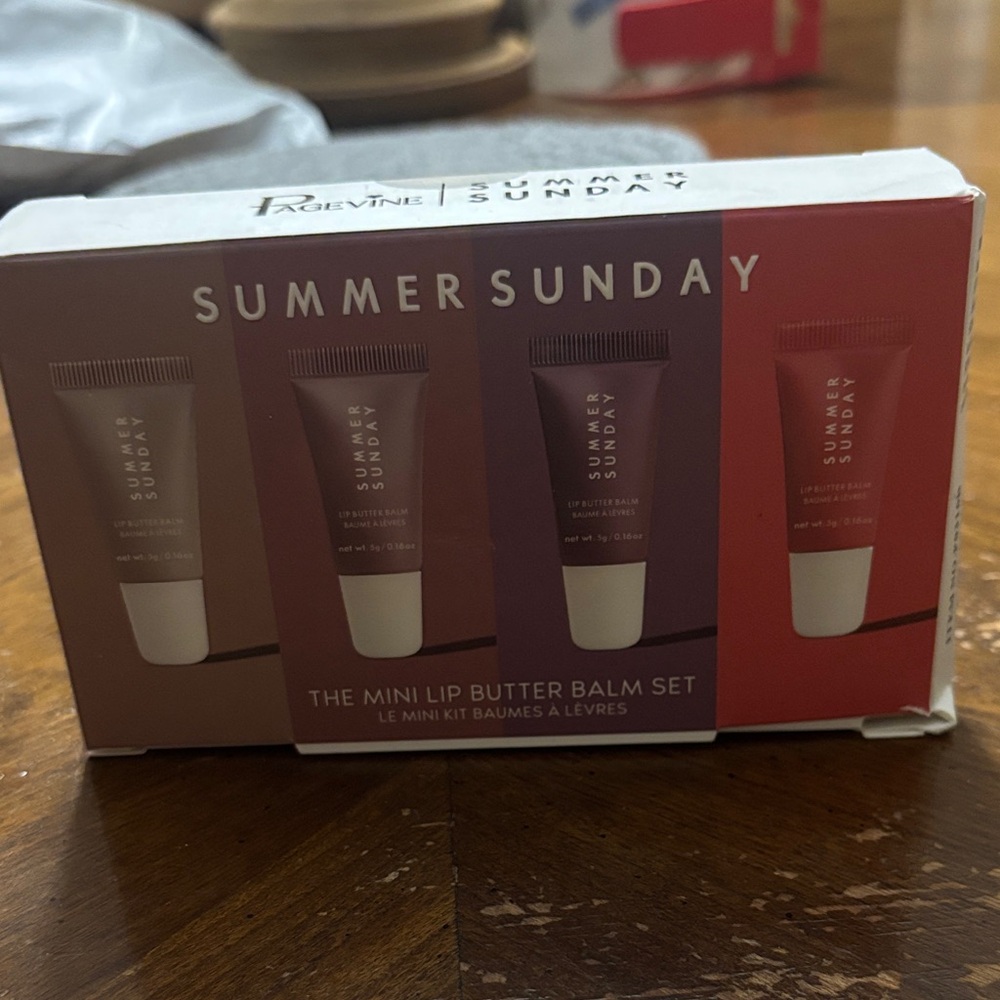 Pagevine Summer Sunday Mini Lip Butter Balm Set